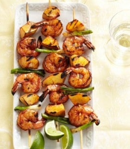 BBQ shrimp-kabobs