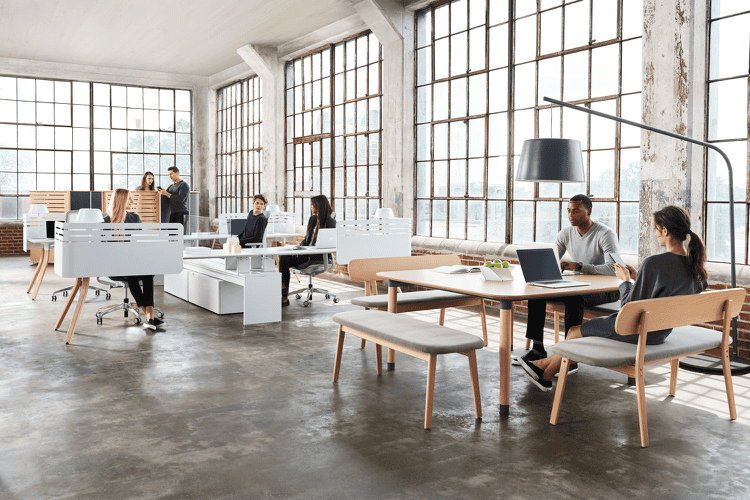 open office floor plan